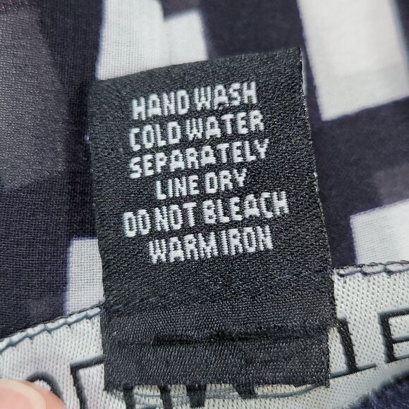 💜Kaktus Ultimate Blue & White Checkered Wide Sleeve Kimono Medium - Picture 8 of 8